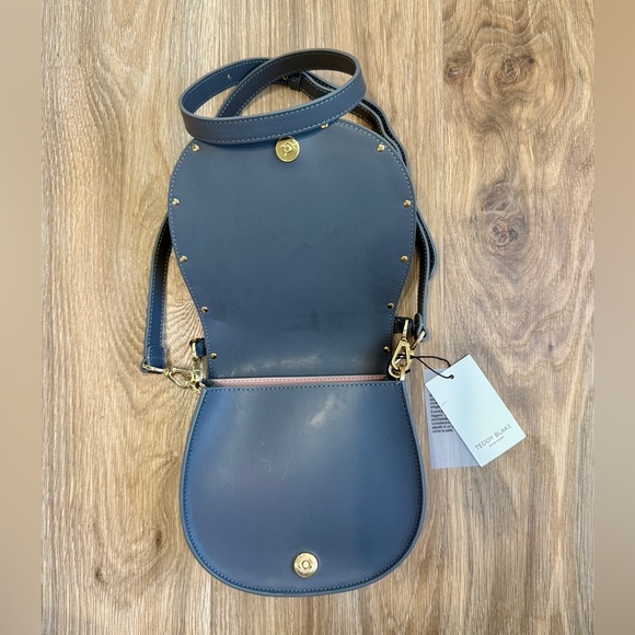 Teddy Blake Gray “The Sara” Crossbody Bag NWT - Picture 3 of 7